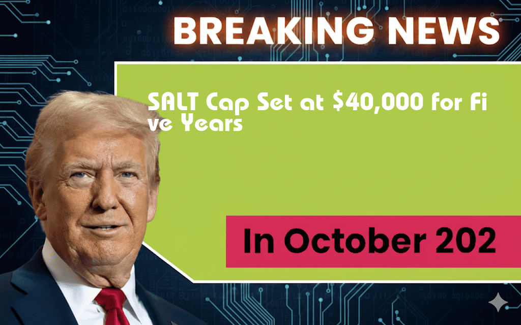 SALT Cap Set at $40,000 for Five Years Before Returning to $10,000